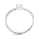 Anillo Solitario de oro blanco de 18 Kt con diamantes de 0,25 a 0,65 ct
