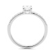 Anillo Solitario de oro blanco de 18 Kt con diamantes de 0,25 a 0,65 ct