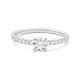 Anillo Solitario de oro blanco de 18 Kt con diamantes de 0,25 a 0,65 ct