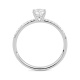 Anillo Solitario de oro blanco de 18 Kt con diamantes de 0,25 a 0,65 ct
