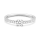 Anillo Solitario de oro blanco de 18 Kt con diamantes de 0,44 a 0,99 ct
