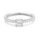 Anillo Solitario de oro blanco de 18 Kt con diamantes de 0,44 a 0,99 ct