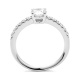 Anillo Solitario de oro blanco de 18 Kt con diamantes de 0,44 a 0,99 ct