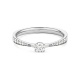 Anillo Solitario de oro blanco de 18 Kt con diamantes de 0,31 a 0,72 ct