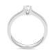 Anillo Solitario de oro blanco de 18 Kt con diamantes de 0,31 a 0,72 ct