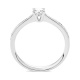 Anillo Solitario de oro blanco de 18 Kt con diamantes de 0,31 a 0,72 ct