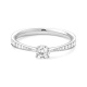 Anillo Solitario de oro blanco de 18 Kt con diamantes de 0,31 a 0,72 ct