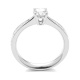 Anillo Solitario de oro blanco de 18 Kt con diamantes de 0,31 a 0,72 ct