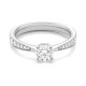 Anillo Solitario de oro blanco de 18 Kt con diamantes de 0,31 a 0,72 ct