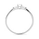 Anillo Tresillo de oro blanco de 18 Kt con diamantes de 0,19 a 0,74 ct