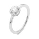Anillo Solitario de oro blanco de 18 Kt con diamantes de 0,40 a 0,65 ct