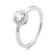 Anillo Solitario de oro blanco de 18 Kt con diamantes de 0,40 a 0,65 ct