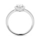 Anillo Solitario de oro blanco de 18 Kt con diamantes de 0,40 a 0,65 ct