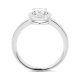 Anillo Solitario de oro blanco de 18 Kt con diamantes de 0,40 a 0,65 ct