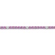 Pulsera Rivière de oro blanco de 18 Kt con piedra de color y diamantes de 0,26 ct