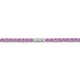 Pulsera Rivière de oro blanco de 18 Kt con piedra de color y diamantes de 0,32 ct