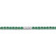 Pulsera Rivière de oro blanco de 18 Kt con piedra de color y diamantes de 0,32 ct