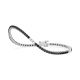 Pulsera Rivière de oro blanco de 18 Kt con piedra de color y diamantes