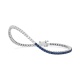 Pulsera Rivière de oro blanco de 18 Kt con piedra de color y diamantes