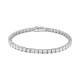 Pulsera Rivière de oro blanco de 18 Kt con diamantes de 5,70 a 26,50 ct