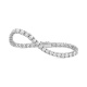 Pulsera Rivière de oro blanco de 18 Kt con diamantes de 5,70 a 26,50 ct