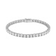 Pulsera Rivière de oro blanco de 18 Kt con diamantes de 5,70 a 26,50 ct