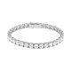 Pulsera Rivière de oro blanco de 18 Kt con diamantes de 5,70 a 26,50 ct