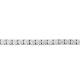 Pulsera Rivière de oro blanco de 18 Kt con diamantes de 5,70 a 26,50 ct