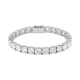 Pulsera Rivière de oro blanco de 18 Kt con diamantes de 5,70 a 26,50 ct