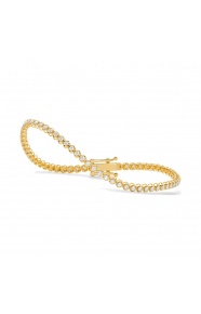 Pulsera Rivière de oro amarillo de 18 Kt con diamantes de 1,00 a 5,00 ct
