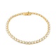 Pulsera Rivière de oro amarillo de 18 Kt con diamantes de 1,00 a 5,00 ct
