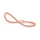 Pulsera Rivière de oro rosa de 18 Kt con diamantes de 1,14 ct