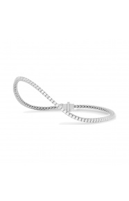 Pulsera Rivière de oro blanco de 18 Kt con diamantes de 1,00 a 14,23 ct