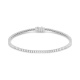 Pulsera Rivière de oro blanco de 18 Kt con diamantes de 1,00 a 14,23 ct