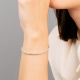Pulsera Rivière de oro blanco de 18 Kt con diamantes de 1,00 a 14,23 ct