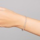 Pulsera Rivière de oro blanco de 18 Kt con diamantes de 1,00 a 14,23 ct