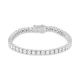 Pulsera Rivière de oro blanco de 18 Kt con diamantes de 1,00 a 14,23 ct
