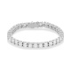 Pulsera Rivière de oro blanco de 18 Kt con diamantes de 1,00 a 14,23 ct