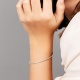 Pulsera Rivière de oro blanco de 18 Kt con diamantes de 1,00 ct