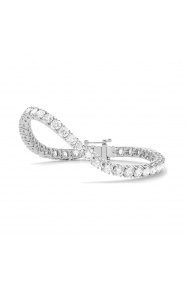 Pulsera Rivière de oro amarillo de 18 Kt con diamantes de 12,00 ct