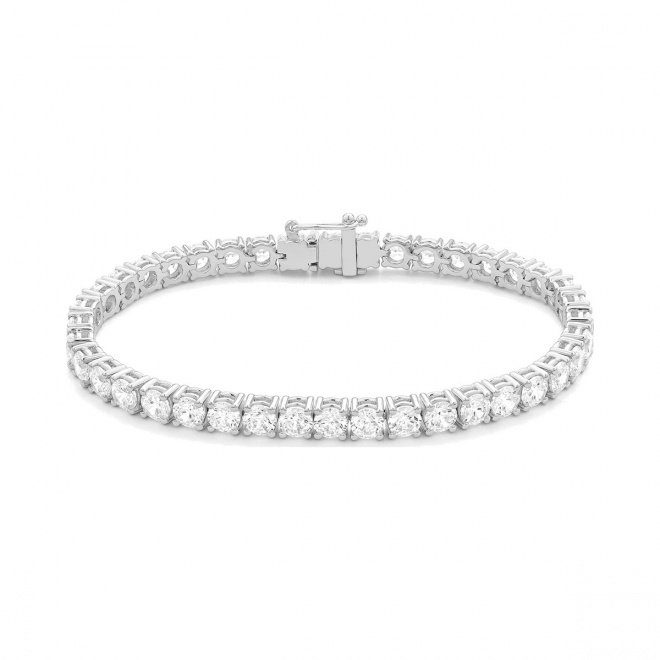 Pulsera Rivière de oro amarillo de 18 Kt con diamantes de 12,00 ct