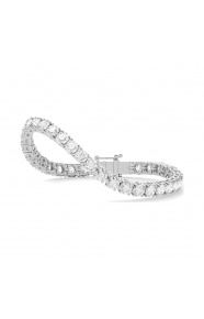 Pulsera Rivière de oro amarillo de 18 Kt con diamantes de 14,80 ct