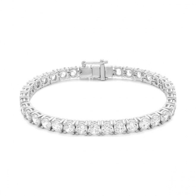 Pulsera Rivière de oro amarillo de 18 Kt con diamantes de 14,80 ct
