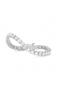 Pulsera Rivière de oro amarillo de 18 Kt con diamantes de 16,50 ct
