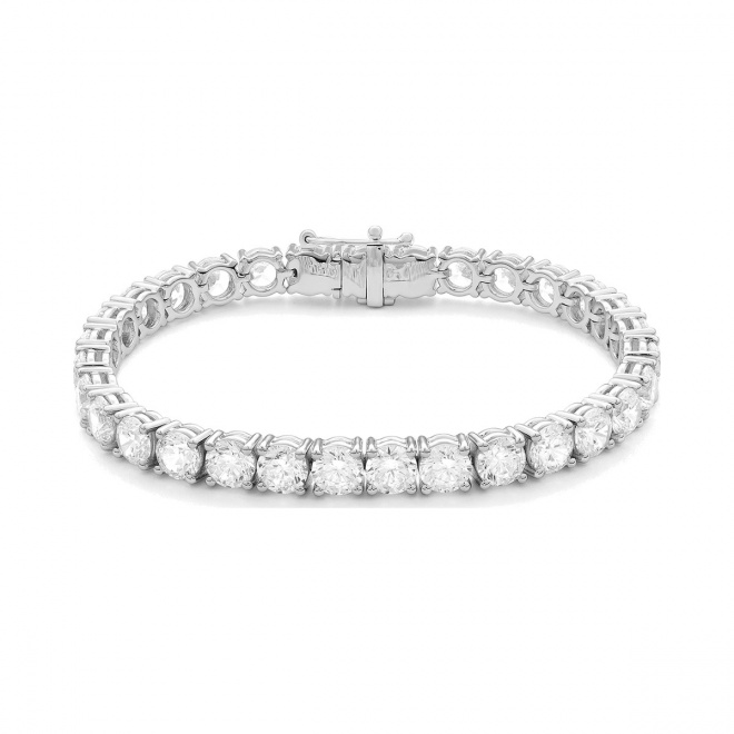 Pulsera Rivière de oro amarillo de 18 Kt con diamantes de 21,30 ct