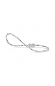 Pulsera Rivière de oro blanco de 18 Kt con diamantes de 0,25 a 1,50 ct