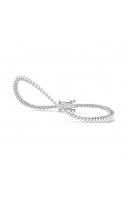 Pulsera Rivière de oro blanco de 18 Kt con diamantes de 1,00 a 5,00 ct