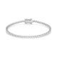 Pulsera Rivière de oro blanco de 18 Kt con diamantes de 1,00 a 5,00 ct