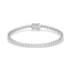 Pulsera Rivière de oro blanco de 18 Kt con diamantes de 1,00 a 5,00 ct