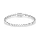 Pulsera Rivière de oro blanco de 18 Kt con diamantes de 1,00 a 5,00 ct